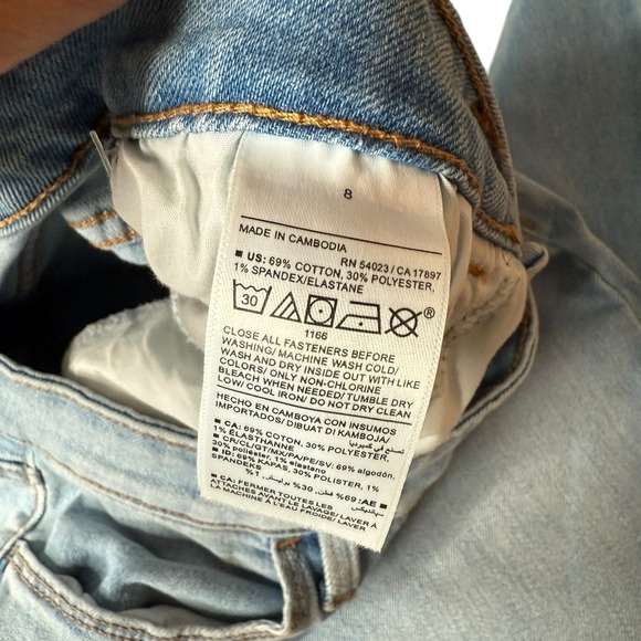 Old Navy Jeans Womens 8 Tall Wow Flare High Rise Light Wash 90s Y2k - Picture 10 of 11